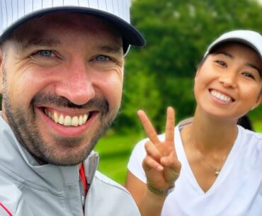 SHE HOLED OUT FOR EAGLE!!! (best golf shots) | #Shorts