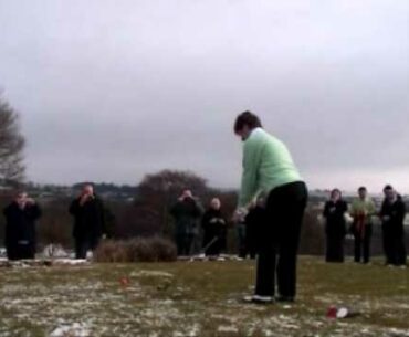 Congleton Golf Club - Lady Captain's Drive In - 31st January 2010.WMV