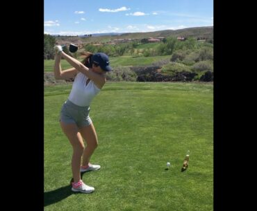 Not even lying, this is a really solid swing #golf #shorts #golfswing #golfgirl     | GOLF#SHORT