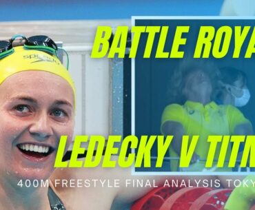 Katie Ledecky vs Ariarne Titmus - final of the women's 400 freestyle Tokyo 2020