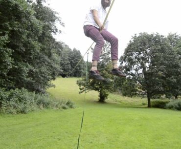 Sir Thomas and Lady Dixon - 250m 10m of sag slackline unedited prt 3