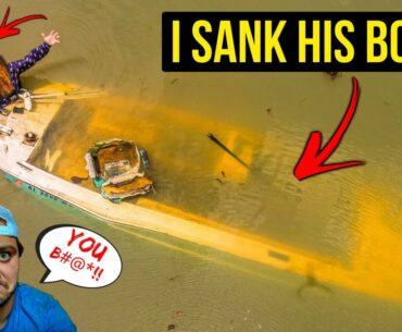 I SANK Andrew's New Boat...I'm sorry!!!