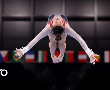 Suni Lee goes HUGE on the uneven bars with 15.300 routine | Tokyo Olympics | NBC Sports