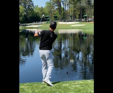 Kelvin Na skippers on hole 16 #Golf #shorts #golfswing #themaster2021   | GOLF#SHORT