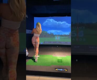 ⛳OMG paige so good Swing! | Golf ladies  | Golf lady  | Golf Shorts | #Shorts