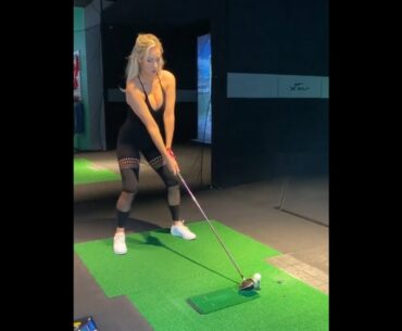 Paige Spiranac golf swing ❤️❤️ #golf #shorts #golfgirl      | GOLF#SHORT