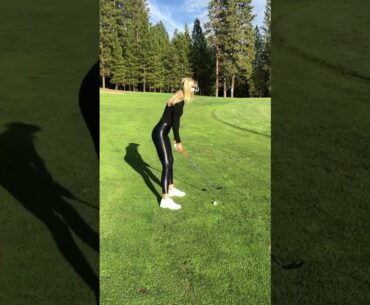 Looking good girl, beauty golf swing lady #golf #shorts | GOLF #SHORT