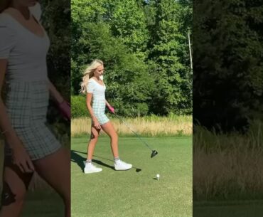 ⛳little a bit windy but no problem! | Golf ladies  | Golf lady  | Golf Shorts | #Shorts