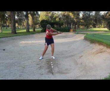 #28 The Lady Golf Teacher Web TV: Bunker Drill to Stop the Wrist Flick