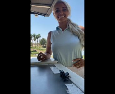 Beauty golf cart girl Cassie Holland tik tok stories ❤️❤️ #golf #shorts #golfgirl      | GOLF#SHORT