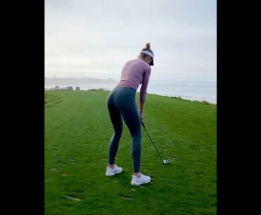 Great extension through the Ball❗️ #golf #shorts #golfgirl      | GOLF#SHORT