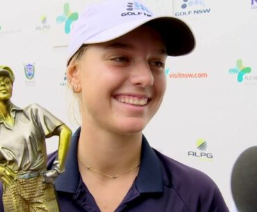 Steph Kyriacou Winner Interview | Geoff King Motors Australian Ladies Classic Bonville