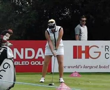 Holly Clyburn golf swing (fairway metal), ISPS Handa Ladies European Masters 2015
