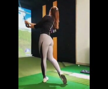 That hip activation 😻 #golf #shorts #golfswing #golfbabes     | GOLF#SHORT