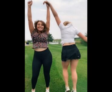 beauty golf cart girl dance ❤️❤️ #golf #shorts #golfgirl      | GOLF#SHORT