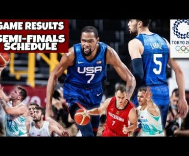 Men's Olympic Basketball Results and Standings Quarter-Finals | Tokyo Olympics