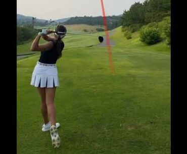 ⛳Perfection Swing! | Golf ladies  | Golf lady  | Golf Shorts | #Shorts