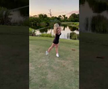 ⛳Omg i love this girl doing this! | Golf ladies  | Golf lady  | Golf Shorts | #Shorts