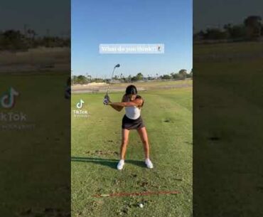 ⛳Self Slowmotion! | Golf ladies  | Golf lady  | Golf Shorts | #Shorts
