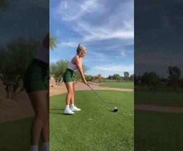 Amazing Golf Swing you need to see | Golf Girl awesome swing | Golf shorts | Paige Spiranac