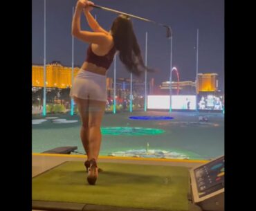 Beauty golf girl golf swing ❤️❤️ #golf #shorts #golfgirl      | GOLF#SHORT