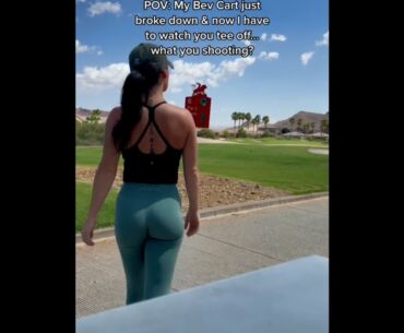 beauty golf cart girls stories ❤️❤️ #golf #shorts #golfgirl      | GOLF#SHORT