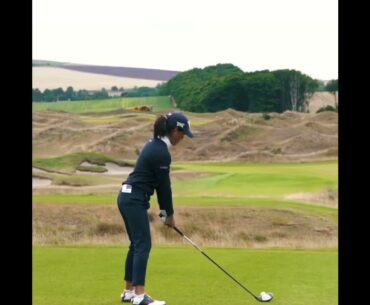 Celine Boutier golf swing motivation! Have a good game Dear Ladies all over the golf! #ladiesgolf