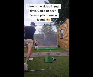 Golf swing dad vs litte girl ❤️❤️ #golf #shorts #golfgirl      | GOLF#SHORT