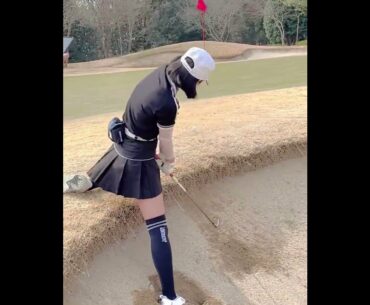 Japanese golf girl #shorts #pgatour #golfshots #lpga #golflife #gmgolf