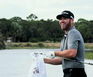Collin Morikawa & Matthew Wolff Water Skipping Challenge | TaylorMade Golf Europe