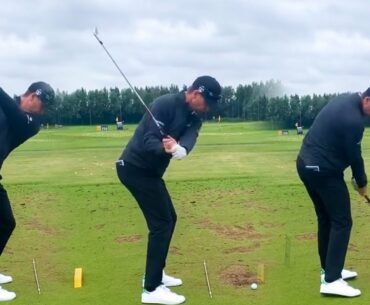 JUSTIN ROSE GOLF SWING 2021 - IRON & DRIVER - DTL & FRONT ON - SLOW MOTION 240FPS 4K