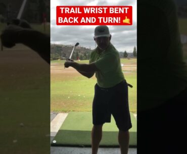 Turn And Burn With A Bent Back Trail Wrist In Golf Swing