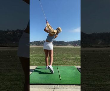Amazing Golf Swing you need to see | Golf Girl awesome swing | Golf shorts | Alisa Diomin