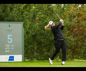 Caroline Hedwall sits one shot off the lead on -1 after day one of the Didriksons Skafto Open