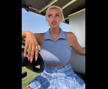 beauty golf cart girl Cass Holland stories ❤️❤️ #golf #shorts #golfgirl      | GOLF#SHORT