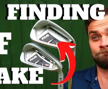 FINDING OUT IF MY GOLF CLUB IS INDEED FAKE + PING IRON FIXING HACK!?