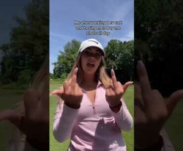 beauty golf cart girl  stories ❤️❤️ #golf #shorts #golfgirl      | GOLF#SHORT