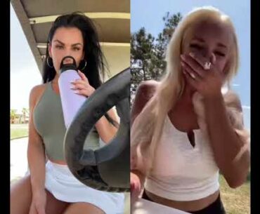 beauty golf cart girl Cass Holland stories ❤️❤️ #golf #shorts #golfgirl      | GOLF#SHORT