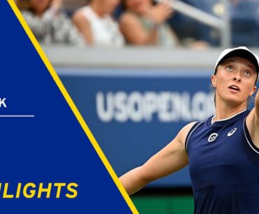 Iga Swiatek vs Jamie Loeb Highlights | 2021 US Open Round 1