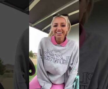 Beauty golf cart girl Cass Holland stories #golf #cartgirl