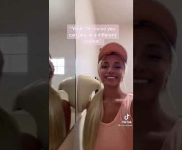 Beauty golf cart girl Cass Holland stories #golf #cartgirl