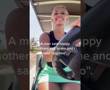 Beauty golf cart girl Cass Holland stories #golf #cartgirl