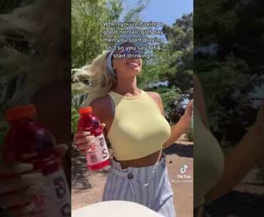 Beauty golf cart girl Cass Holland stories #golf #cartgirl