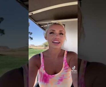Beauty golf cart girl Cass Holland stories #golf #cartgirl