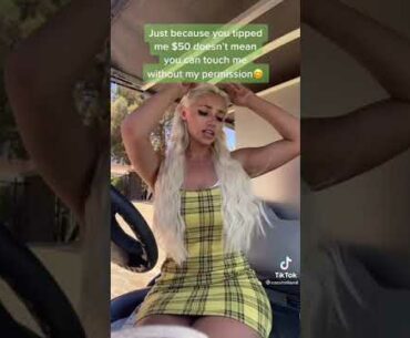 Beauty golf cart girl Cass Holland stories #golf #cartgirl