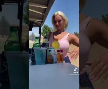 Beauty golf cart girl Cass Holland stories #golf #cartgirl