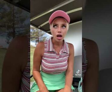Beauty golf cart girl Cass Holland stories #golf #cartgirl