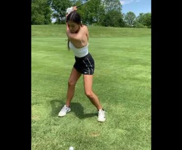 nice shots ❤️❤️ #golf #shorts #golfgirl      | GOLF#SHORT