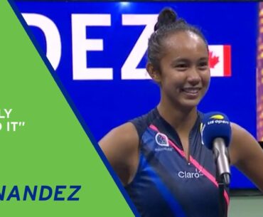 Leylah Fernandez On-Court Interview | 2021 US Open Semifinal