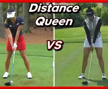 LPGA Distance Queen "Patty Tavatanakit" vs "Bianca Pagdanganan" Amazing Swing & Slow Motion